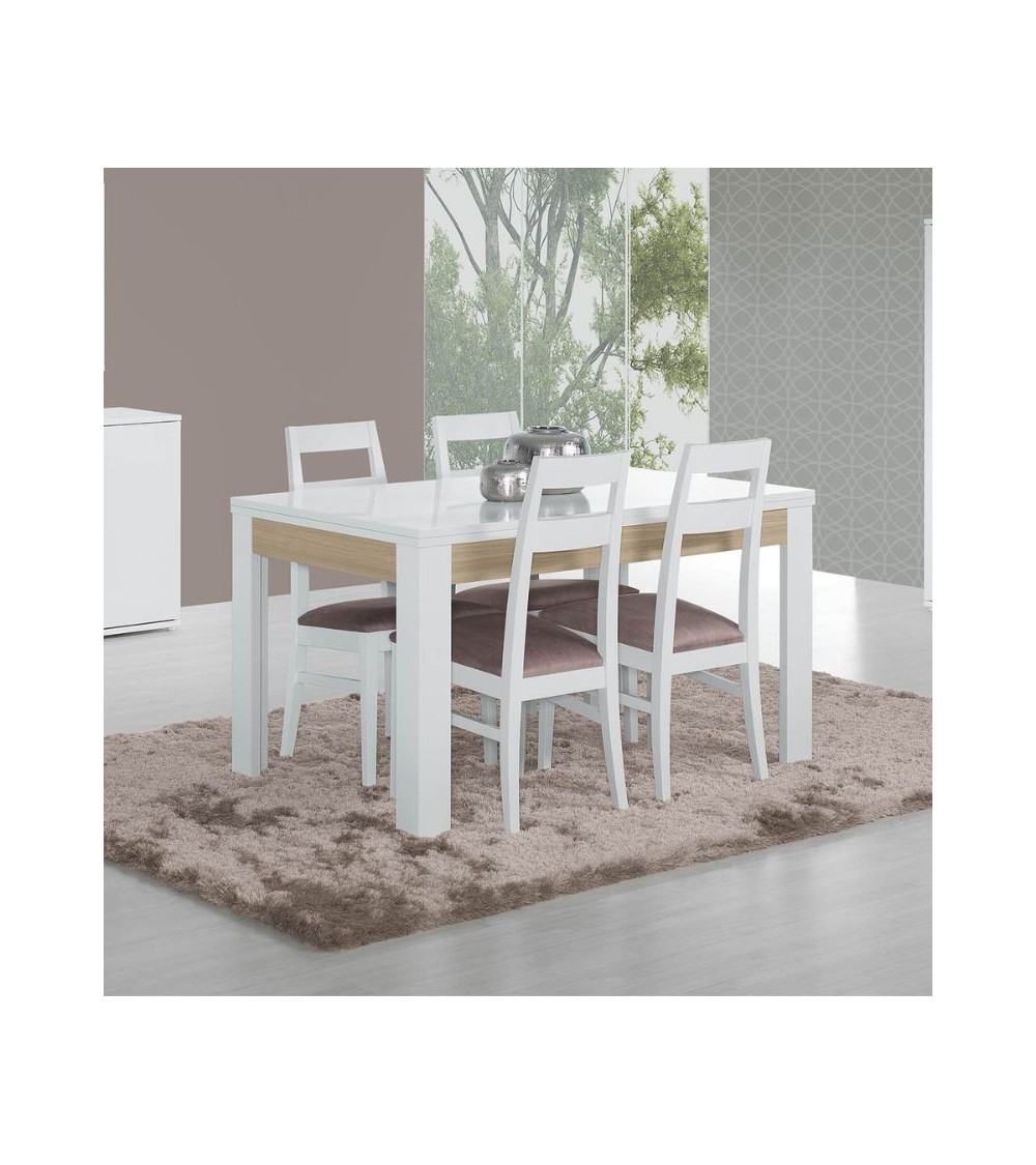 Conjunto Mesa Chiado Branco C/ Cadeiras