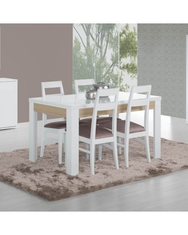 Conjunto Mesa Chiado Branco C/ Cadeiras