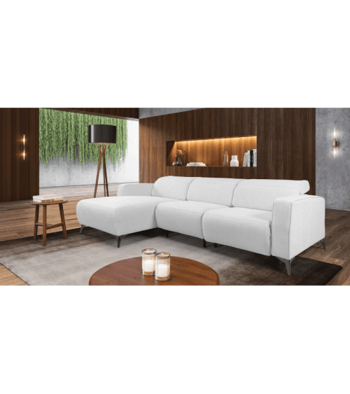 Sofá Verona 3L C/ Chaise e Relax Elétrico